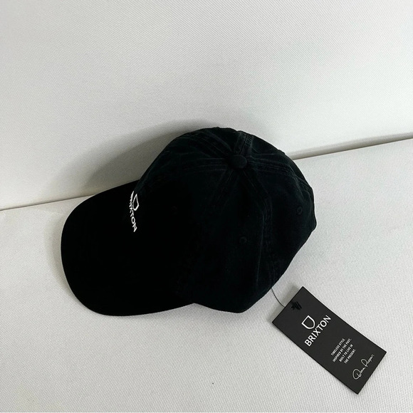 Brixton Alpha Cap Hat Black White Vintage Wash Adjustable Unisex One Size - Picture 5 of 7